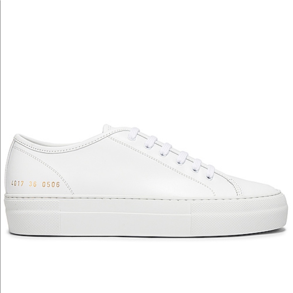Common Projects White Platform Sneaker